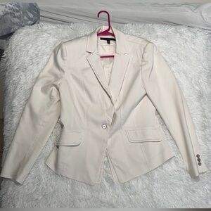White House Black Market Cream Blazer